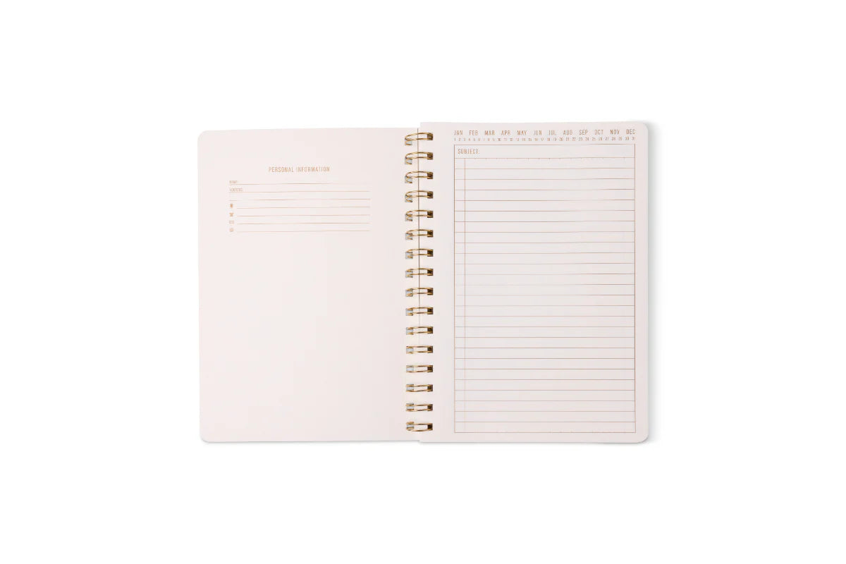 Designworks Blue Lattice Twin Spiral Notebook