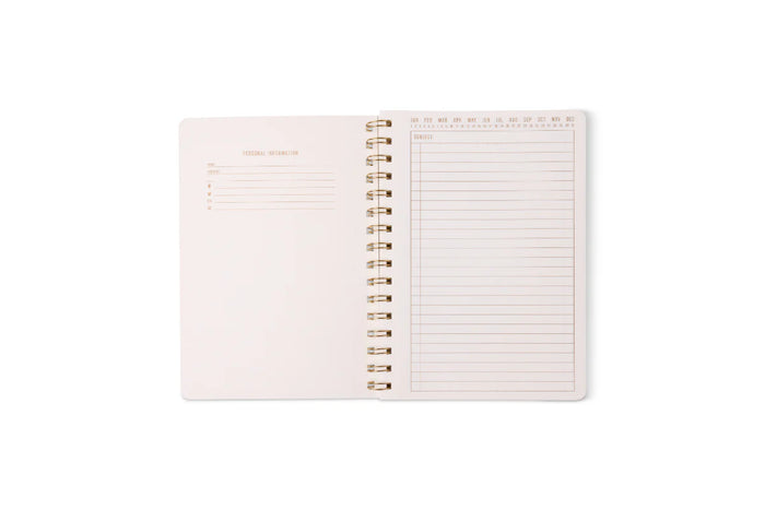 Designworks Blue Lattice Twin Spiral Notebook
