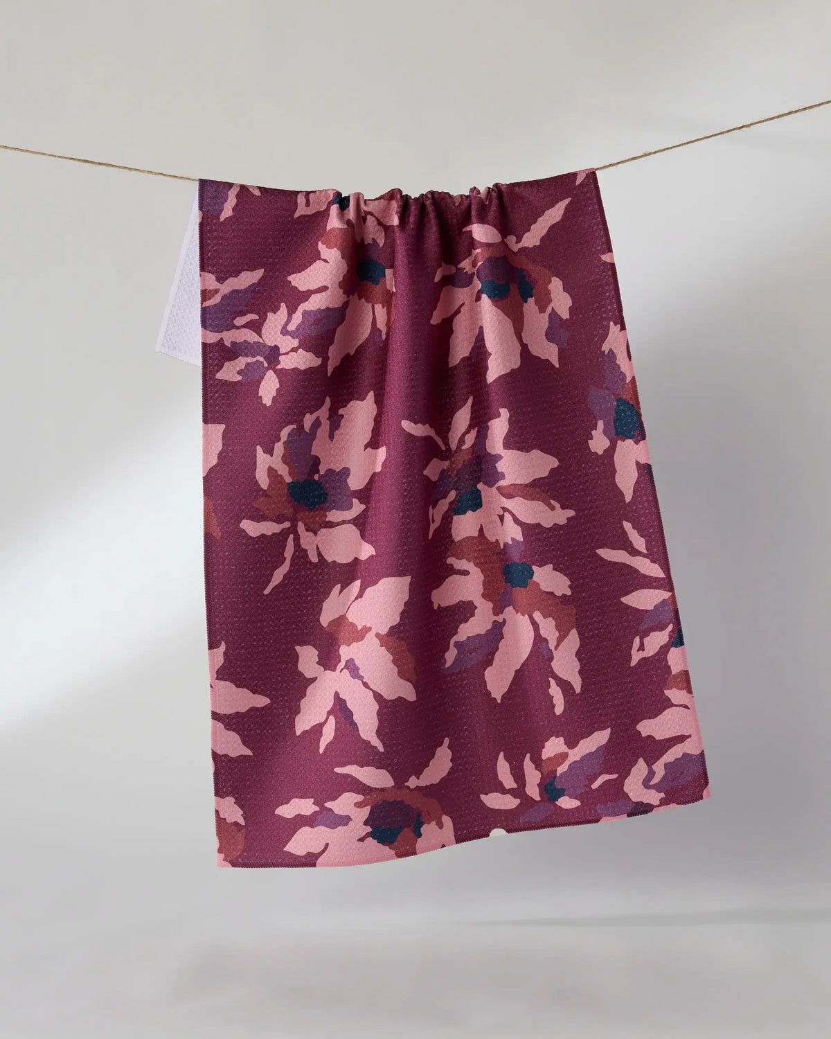 Geometry Mulberry Bloom Tea Towel