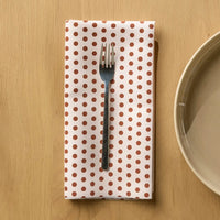 Geometry Espresso Polka Dinner Napkin Set