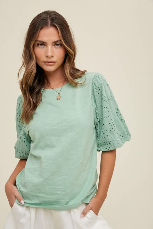 Ginny Eyelet Tee