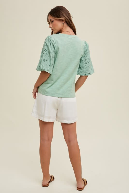 Ginny Eyelet Tee