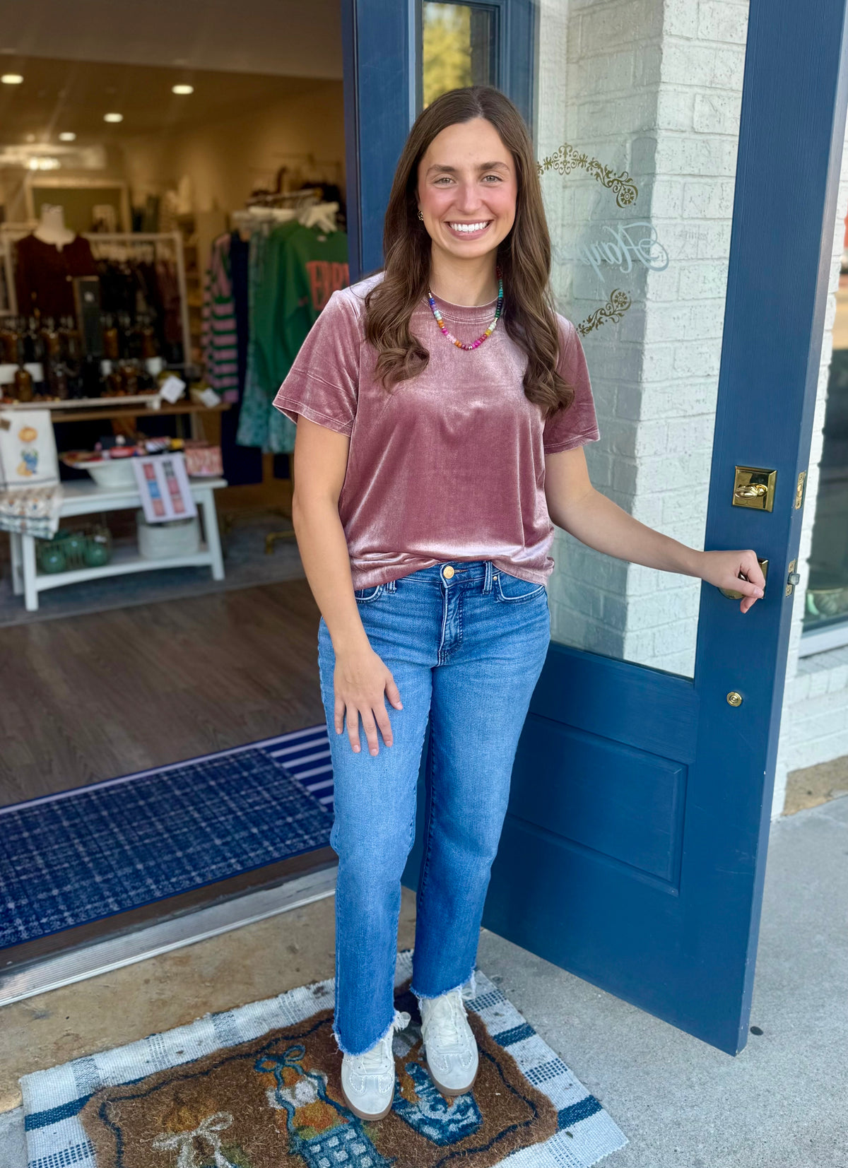 Amber Velvet Top