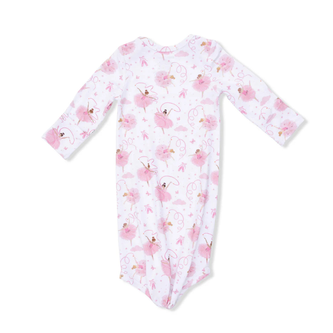 Angel Dear Ribbon Ballerinas Knotted Gown & Ruffle Hat 0-3mo