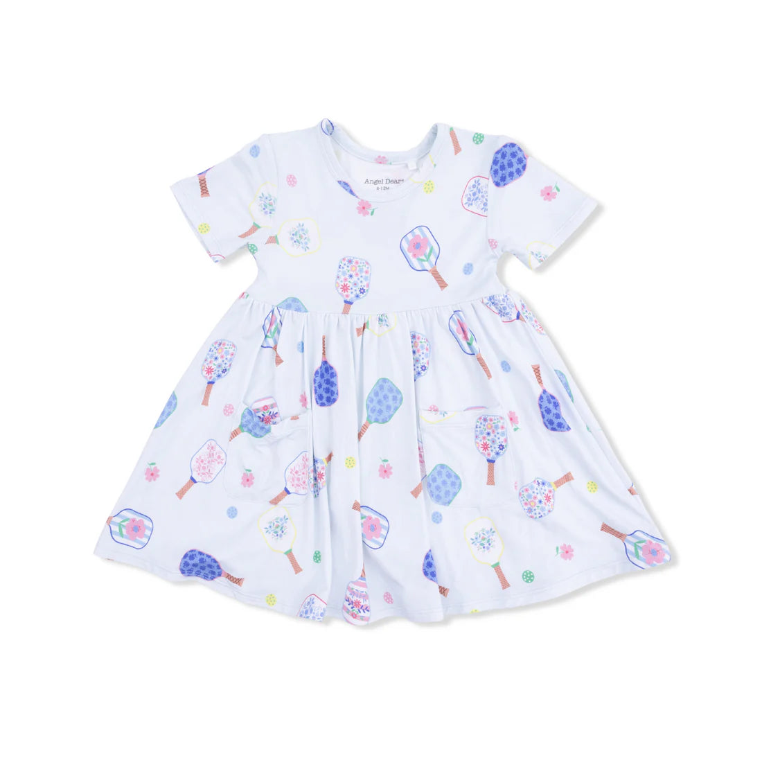 Angel Dear Floral Pickleball Twirly Dress with Cartwheel Short