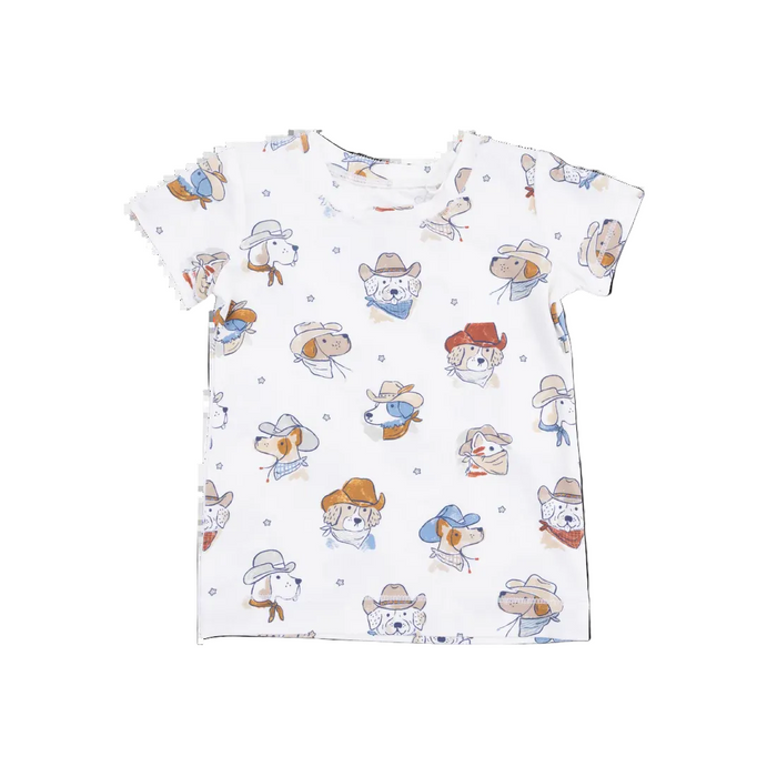 Angel Dear Cowdogs Short Sleeve Loungewear Set