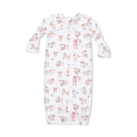 Angel Dear Cowgirl Nursery Kimono Gown & Ruffle Knotted Hat 0-3mo