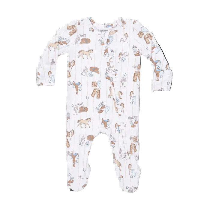 Angel Dear Cowboy 2 Way Zipper Footie