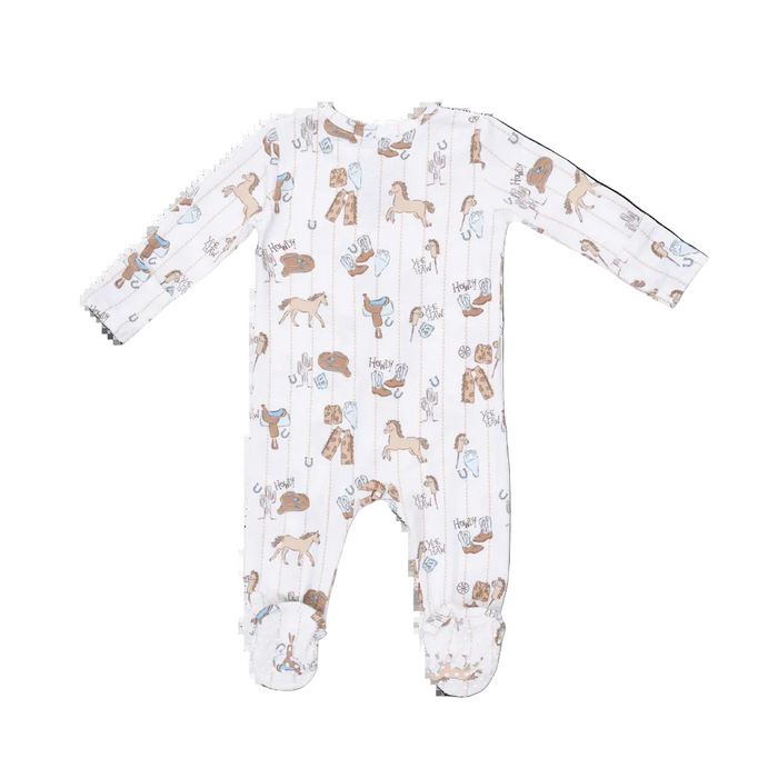 Angel Dear Cowboy 2 Way Zipper Footie