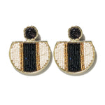 Naomi Vertical Stripe Beaded Earrings