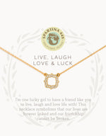 Sea La Vie Necklace “Live, Laugh, Love & Luck”