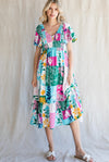 Leila Print Dress