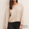 Abbie Everyday Pullover Sweater in Light Oatmeal