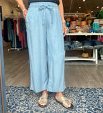 Olivia Light Blue Woven Pants