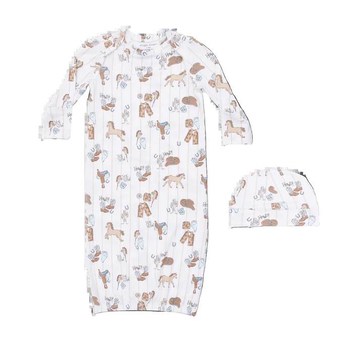 Angel Dear Cowboy Gown & Beanie Hat