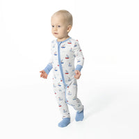 Angel Dear Bubbly Sailboats Romper