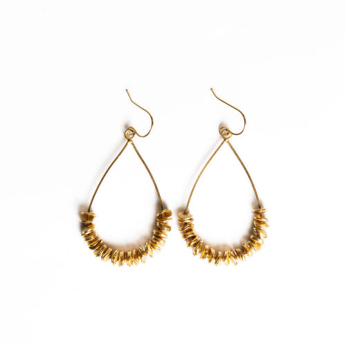 Gold Nomad Teardrop Earring