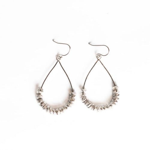 Silver Nomad Teardrop Earring