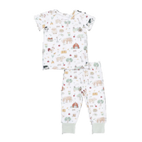 Angel Dear Farm Animals Uni - Short Sleeve Loungewear Set