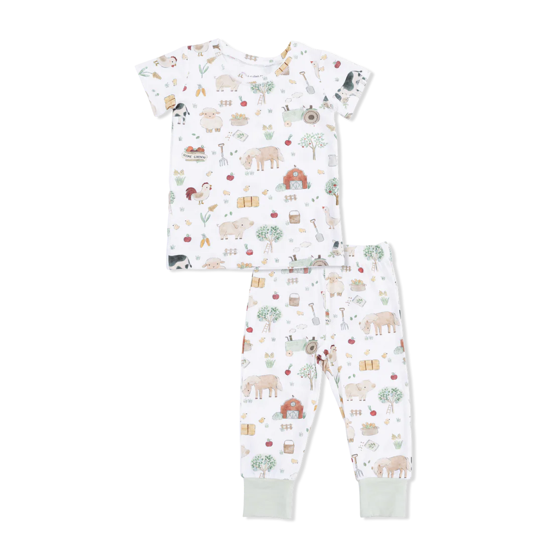Angel Dear Farm Animals Uni - Short Sleeve Loungewear Set