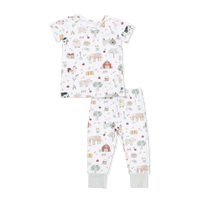 Angel Dear Farm Animals Uni - Short Sleeve Loungewear Set