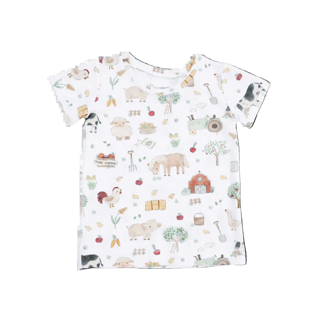 Angel Dear Farm Animals Uni - Short Sleeve Loungewear Set