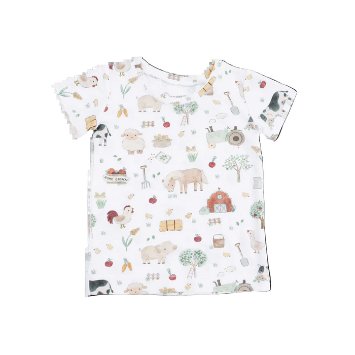 Angel Dear Farm Animals Uni - Short Sleeve Loungewear Set
