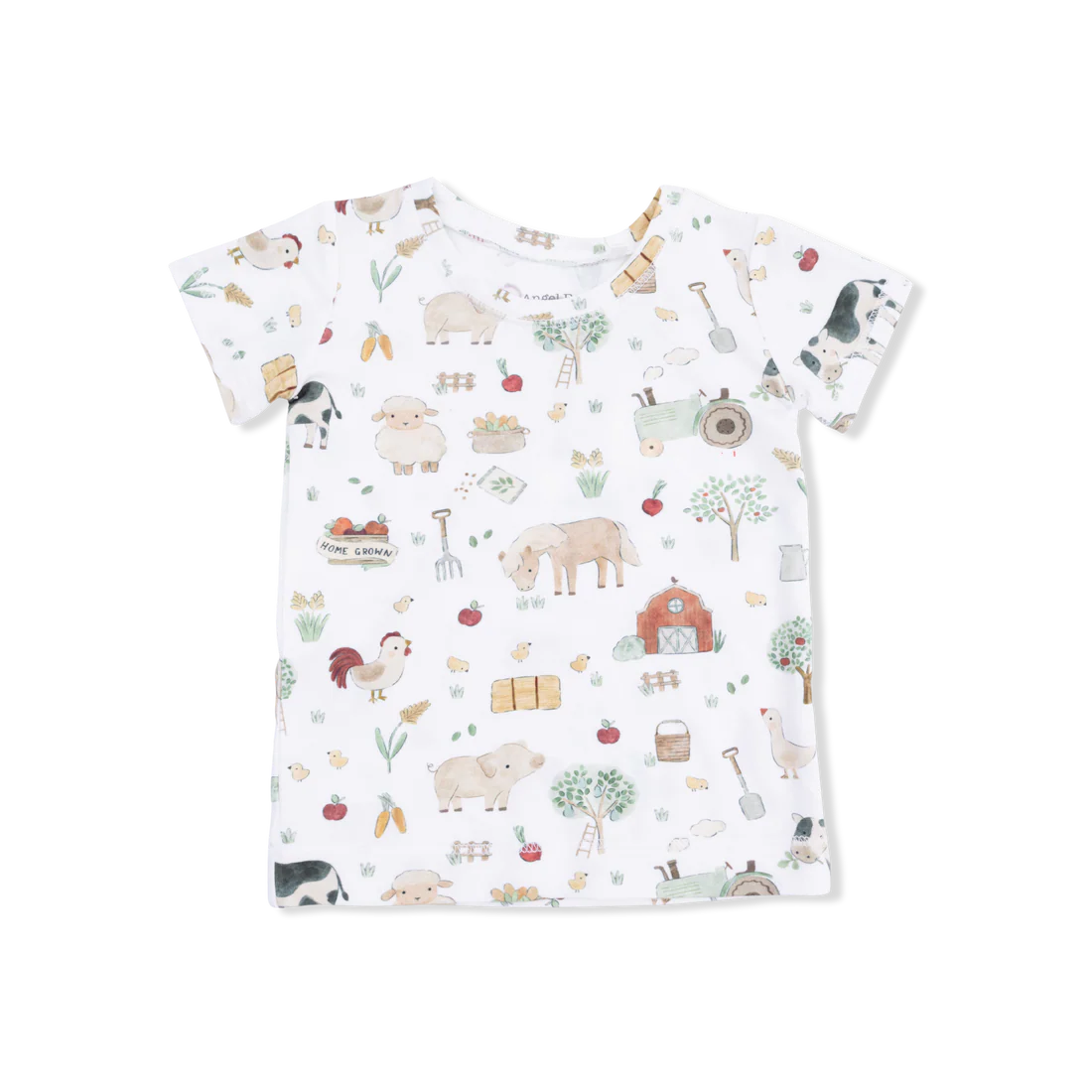 Angel Dear Farm Animals Uni - Short Sleeve Loungewear Set