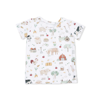 Angel Dear Farm Animals Uni - Short Sleeve Loungewear Set