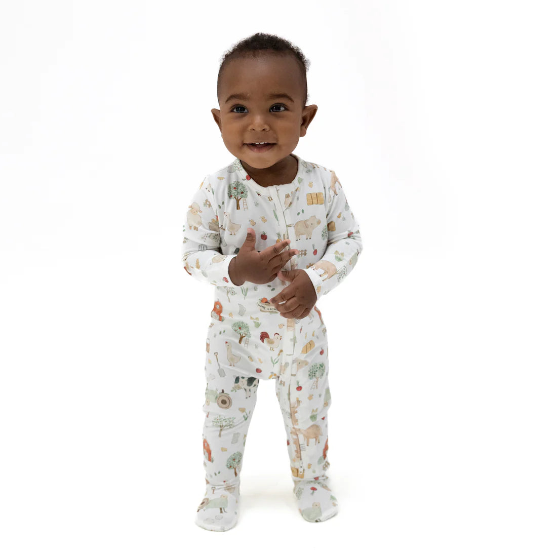 Angel Dear Farm Animals Uni - 2 Way Zipper Footie