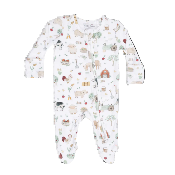 Angel Dear Farm Animals Uni - 2 Way Zipper Footie
