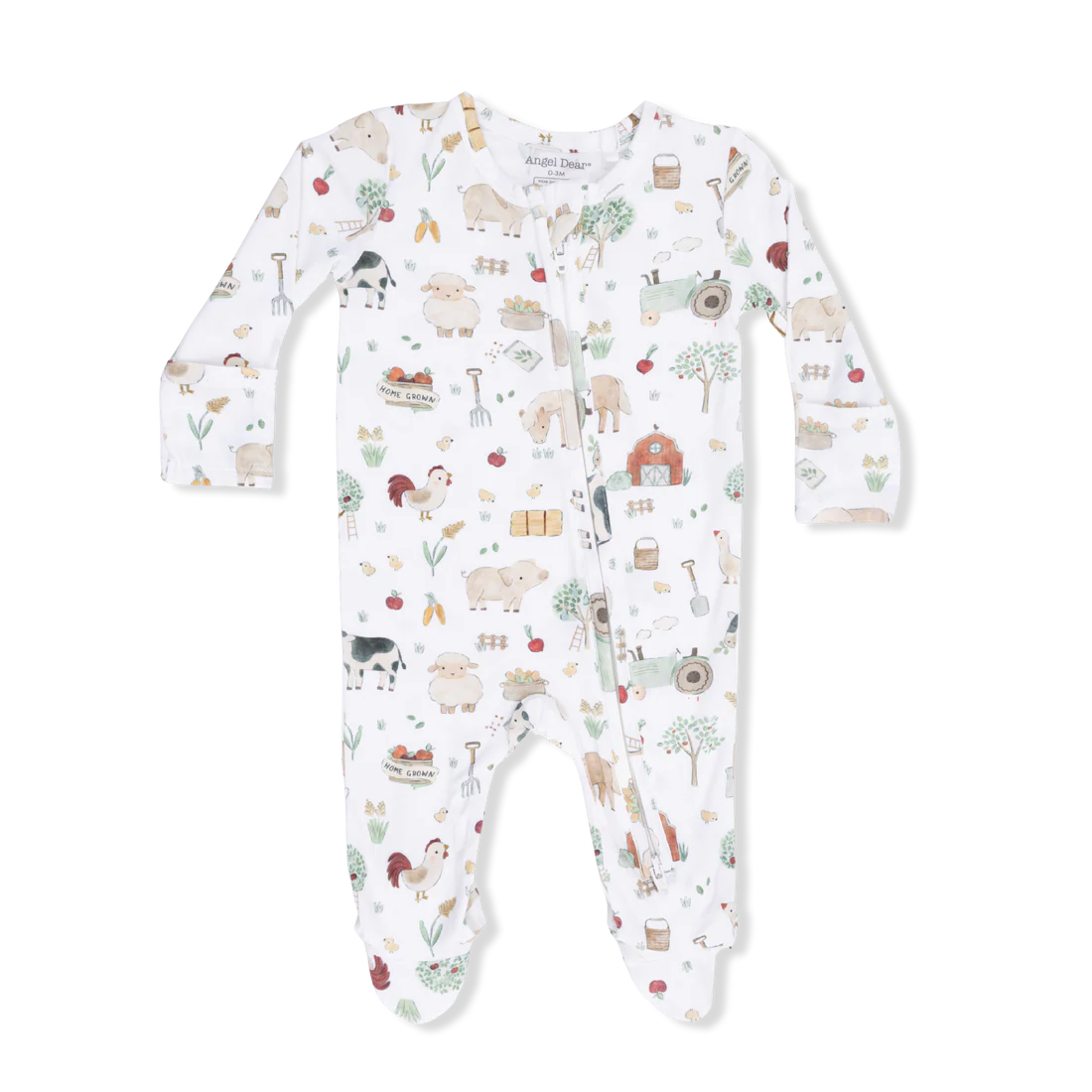 Angel Dear Farm Animals Uni - 2 Way Zipper Footie