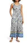 Francine Ibiza Floral Print Maxi Dress