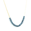 Carlie Delicate Crystal & Gold Chain Necklace