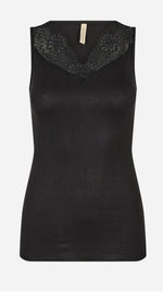 Dawn Lace Tank in Black