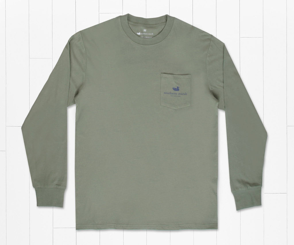 Southern Marsh Sunset Spots Long Sleeve Tee