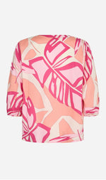 Katherine Pink Tropical Print Top