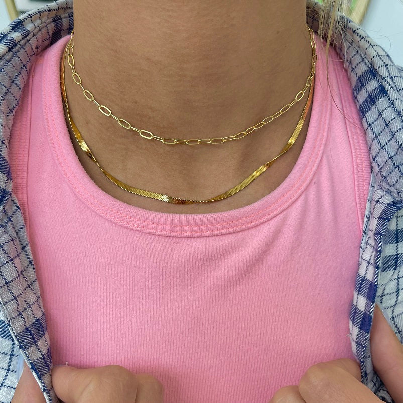 Gracie Chain Link Choker in Gold