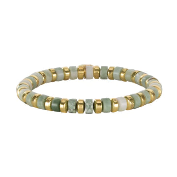 Rustic Cuff Regan Stone Beaded Amazonite