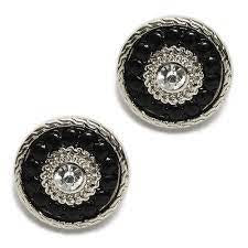 Zara Black & Silver Earrings