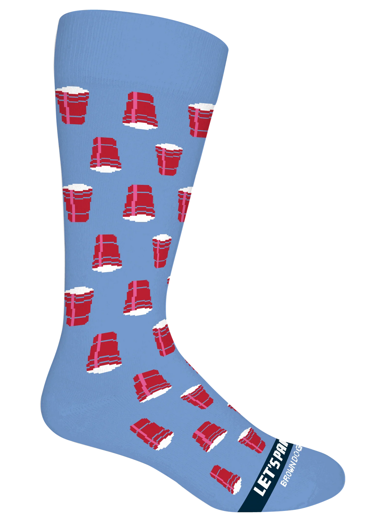 Party Cup  Della Blue Pattern Sock