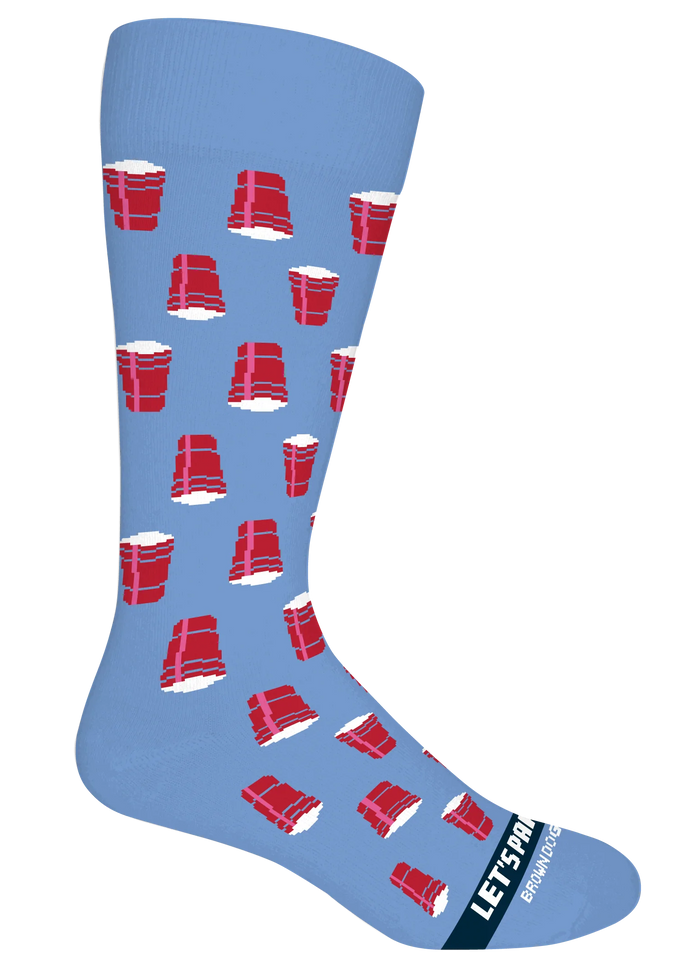 Party Cup  Della Blue Pattern Sock