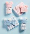 Chenille Window Pane Blanket & Hat Set