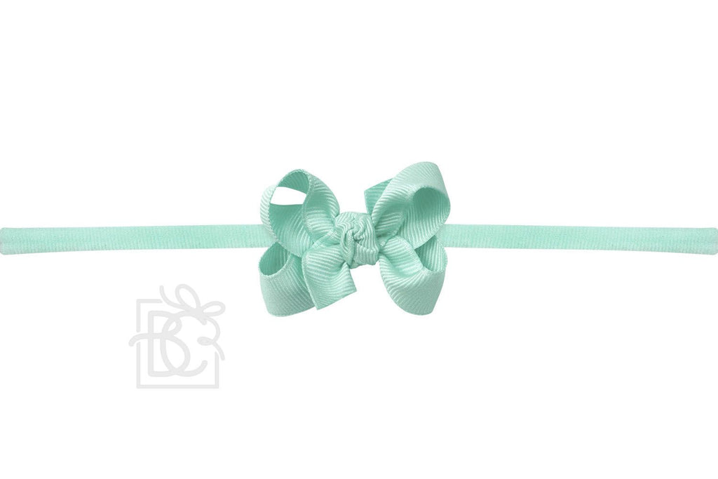Narrow Headband With Grosgrain Bow