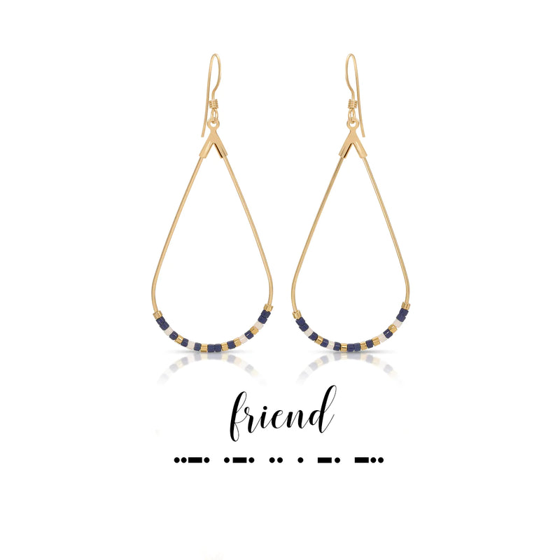 Morse Code Earrings