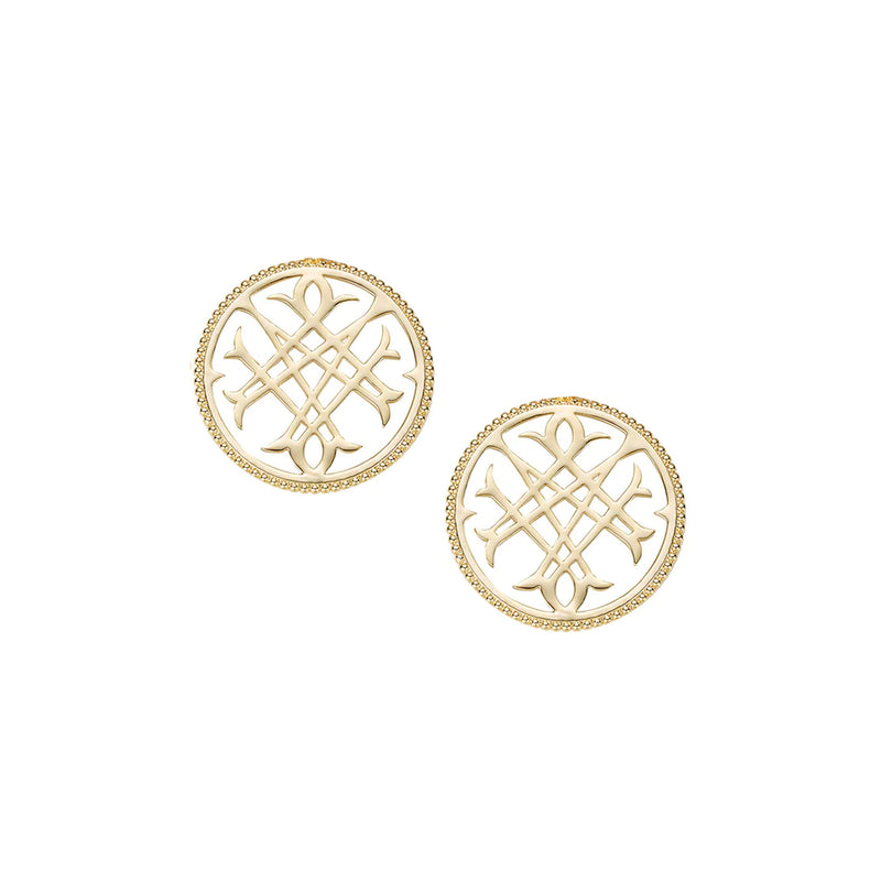 Circle Logo Stud Earrings
