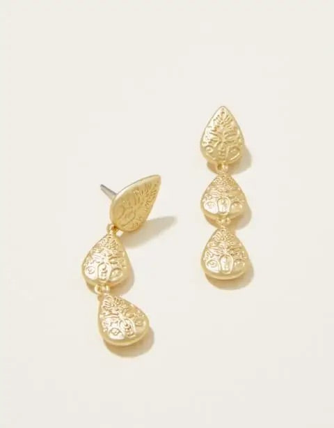 Penelope Linear Gold Earrings