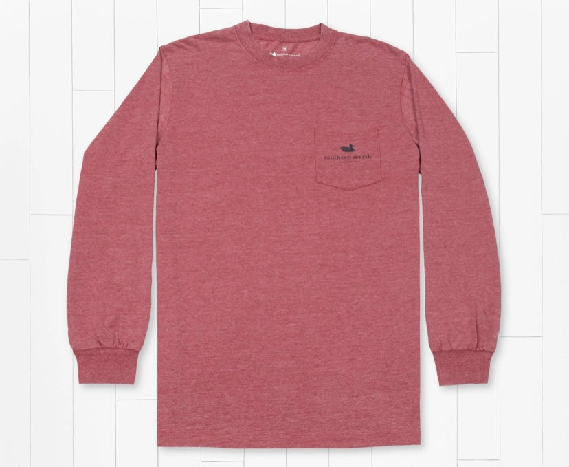 Southern Marsh Dog Seawash Tee - Crimson