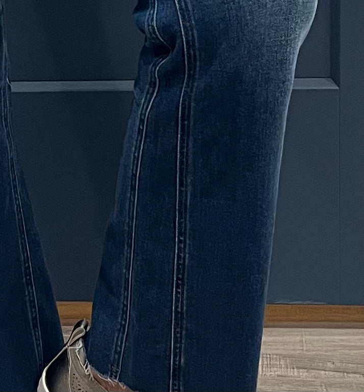 Kut From the Kloth Kelsey High rise Ankle Flare in Royal Wash