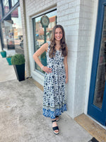 Francine Ibiza Floral Print Maxi Dress